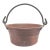 Antique Solid Copper Hanging Hearth Pot Pan With Riveted Wrought Iron Handle For Sale