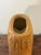 Wood Vintage Coastal Biomorphic Ceramic and Reed Vase, Organic Modern For Sale - Image 7 of 7