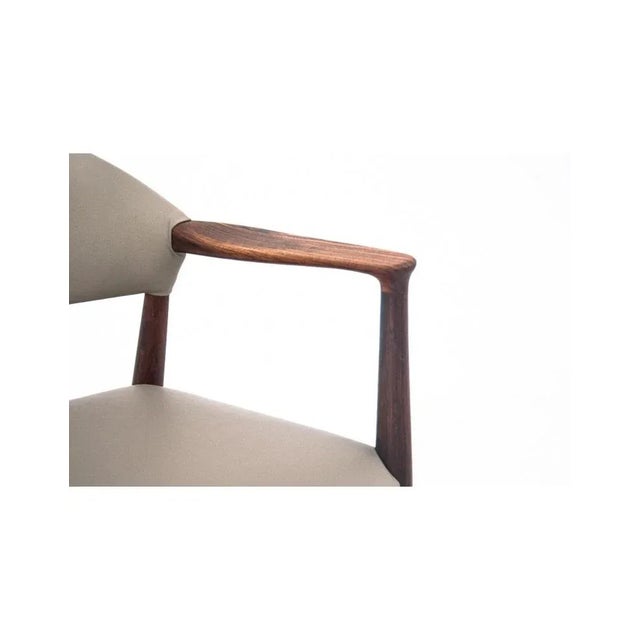 Wood Leather Armchair, Denmark, 1960s For Sale - Image 7 of 10