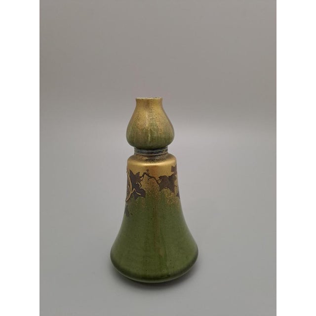 Art Deco Bud Vase by Montieres, 1910s, in Flawless conditions. Designed 1890 to 1919 This piece has an attribution mark, I...