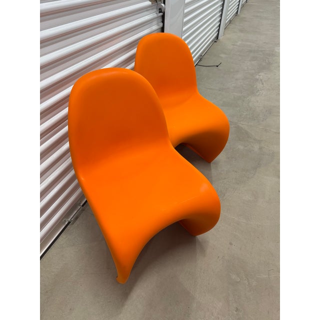 Plastic Vintage Post Modern 1990s Pantonstolen (Vernor Panton) Chair Pair (2) For Sale - Image 7 of 12