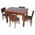 Art Deco Dining Set in Beech, Spruce and Walnut Veneer, Czech, 1920s, Set of 5 For Sale - Image 13 of 13