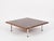 Large Square Coffee Table in Rosewood and Chrome from Pizzetti, Italy, 1970s For Sale - Image 4 of 18