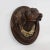 Art Deco A Mid-20th Century Wooden Hand-Carved Decorative Dog Head For Sale - Image 3 of 12