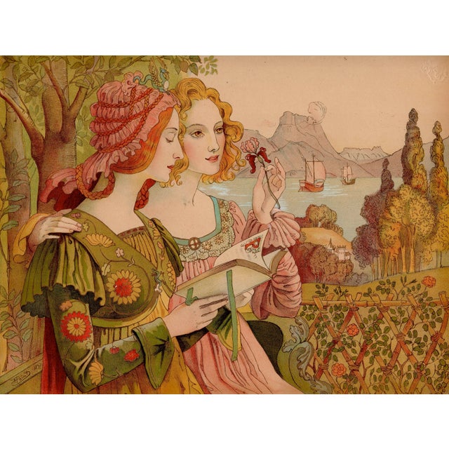Armand point (1860-1932) légende dorée (golden legend) original lithograph from the glorious portfolio "l'estampe...