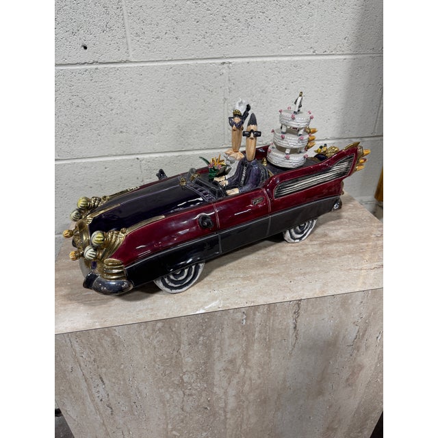 Figurative Whimsical Full Moon Clay Co “Bride & Groom” Sculpture For Sale - Image 3 of 10