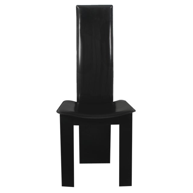 High Back Saddle Leather Chair by Pietro Costantini, Set of 6 For Sale