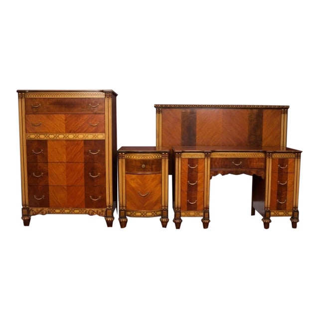 Bedroom Furniture: Art Deco Vintage Set For Sale