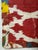 1990s 27” Uzbekistan Suzani Floral & Paisley Embroidered Silk Textile With Cotton Ikat Reverse For Sale - Image 5 of 12