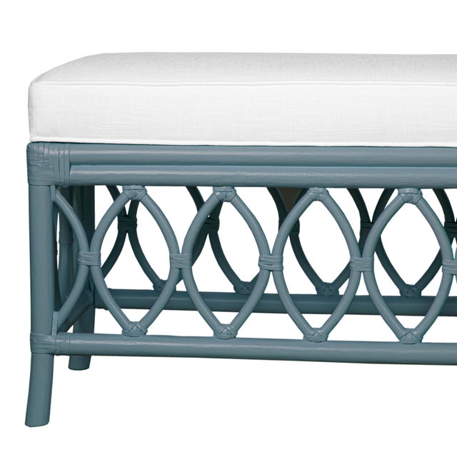 David Francis Lillian Bench - Regatta Blue For Sale - Image 4 of 8