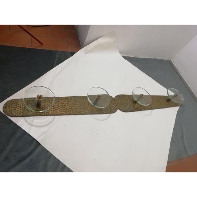 Brass and Glass Coat Rack by Carlo Scarpa for Fontana Arte, Italy, 1950s For Sale - Image 13 of 16