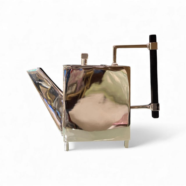 Cubist Silver Teapot by Christopher Dresser, 1800s For Sale - Image 4 of 7