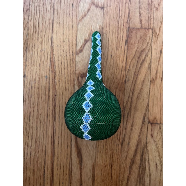Native American 1980s Beaded Gourd For Sale - Image 3 of 7