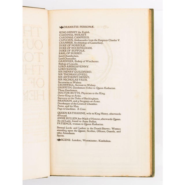 Shakespeare "The Famous History of the Life of King Henry Viii" Illustrated For Sale - Image 4 of 8