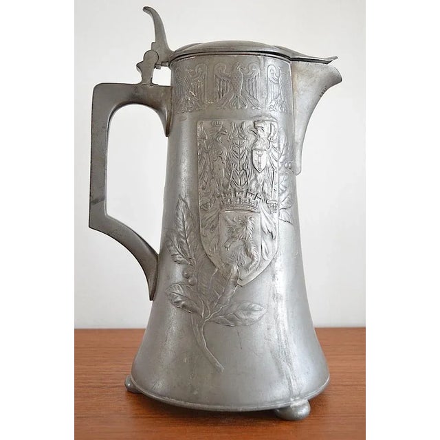 Pewter Ceremonial Jug with Berlin Coat of Arms from Kayser, 1900s For Sale - Image 14 of 14