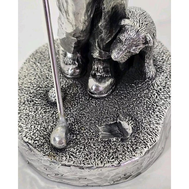 English Silver Golfer Sculpture, 1997 For Sale - Image 15 of 18