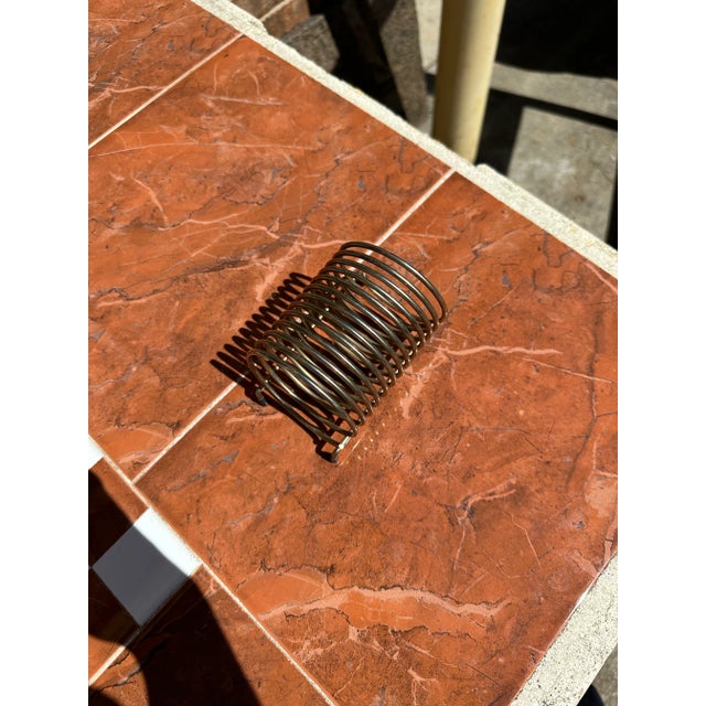 1970s 1970s Brass Envelope Holder/Organizer For Sale - Image 5 of 6