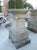 Standing at roughly 41 inches, this large pair of stone pedestals would make impressive architectural elements for any...