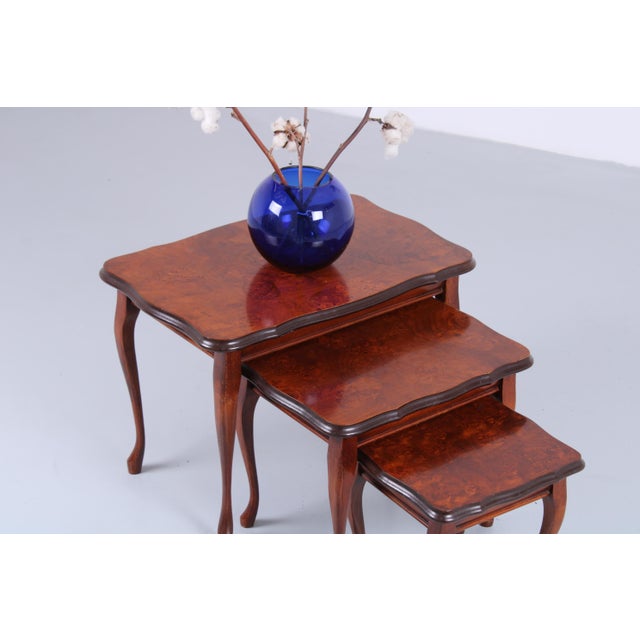 Italian Baroque Style Nesting Tables, 1970s, Set of 3 For Sale - Image 9 of 18