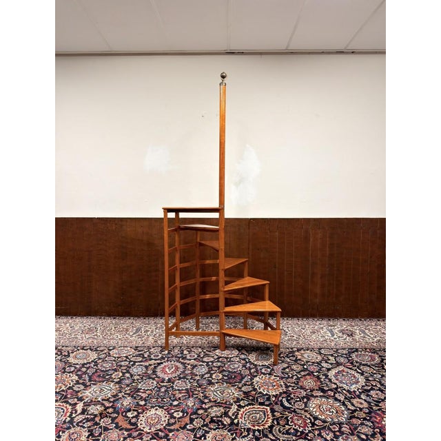Large English Library Staircase from Globe Wernicke For Sale - Image 3 of 10