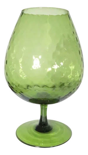 Large Mid Century Italian Goblet Vase by Empoli