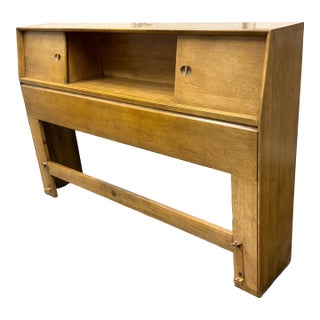 Full Size Heywood Wakefield Bookcase Headboard, Vintage For Sale