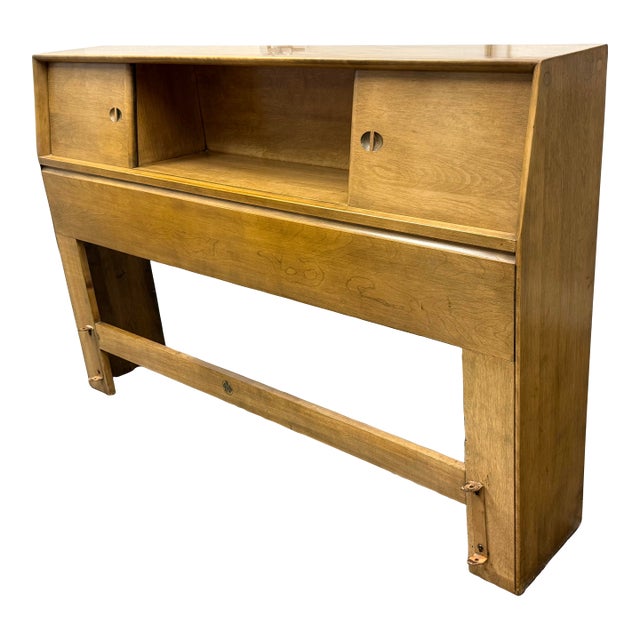 Full Size Heywood Wakefield Bookcase Headboard, Vintage For Sale