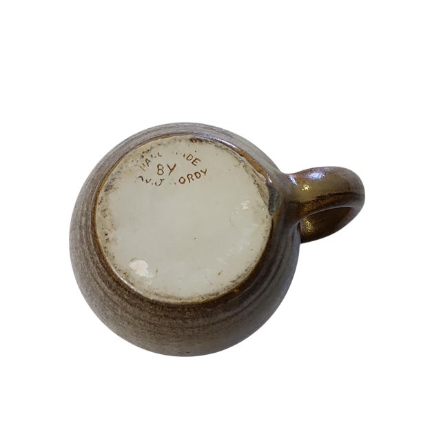 Early 20th Century Rare Pair W J Gordy Studio Pottery Name Mugs For Sale In Atlanta - Image 6 of 7