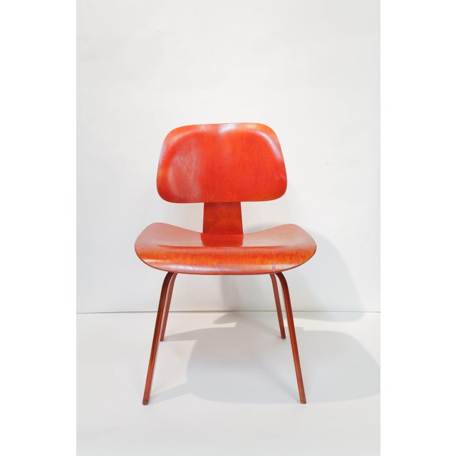 Mid 20th Century Red Eames DCW For Sale - Image 13 of 15