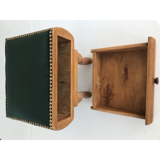 Renovated Footstool Pouf, 1950s For Sale - Image 10 of 18