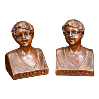 C. 1930 Weidlich Brothers Manufacturing u.s.a. Bookends- a Pair For Sale