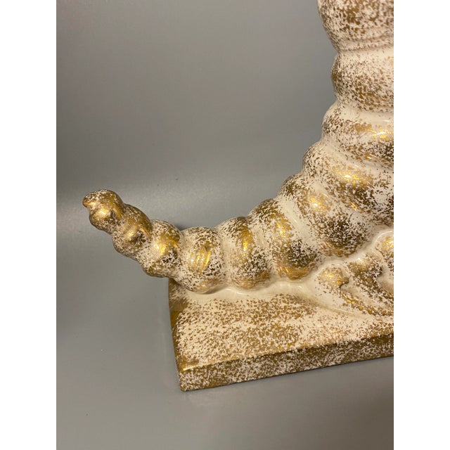 Ceramic Mid-Century Modern Ceramic Cornucopia Vase For Sale - Image 7 of 10