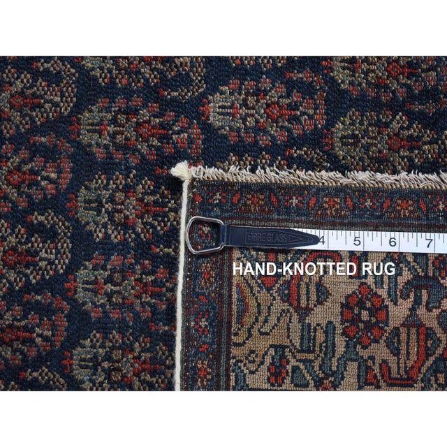 1900s Blue Antique Oriental Rug For Sale - Image 10 of 10