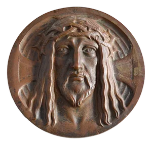 Christian Plaque - Bronze Relief, 1880s