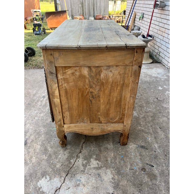 French 18th Century Louis XV Provincial Bleached Walnut Two Door Buffet For Sale - Image 12 of 12