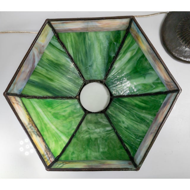 Early 20th Century Arts and Crafts Handle Table Lamp For Sale - Image 16 of 18
