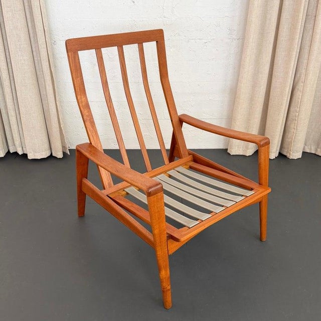 1960s Danish Modern High Back Lounge Chair by Arne Wahl Iversen for Komfort For Sale - Image 10 of 11