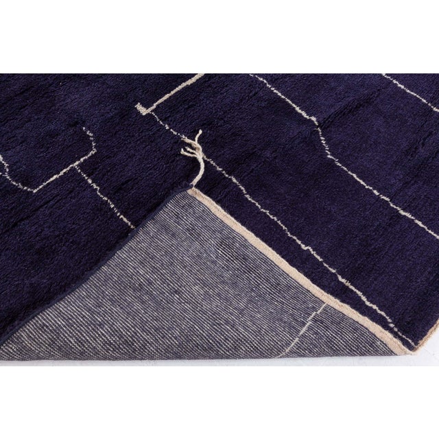 Textile Modern Moroccan "Building Blocks" Hand-Knotted Wool Rug by Doris Leslie Blau For Sale - Image 7 of 8