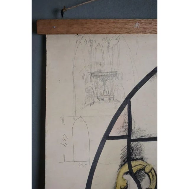 Vidimus Design of Church Window by Jos Van Dormolen For Sale - Image 3 of 7