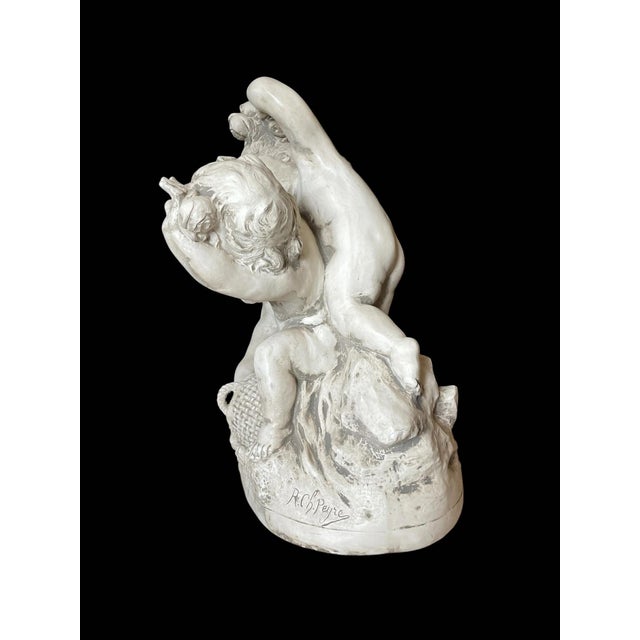 Early 20th Century Raphael Charles Peyre (1872-1949) Figural Sculpture Titled 'Bataille De Fleurs' For Sale - Image 9 of 18