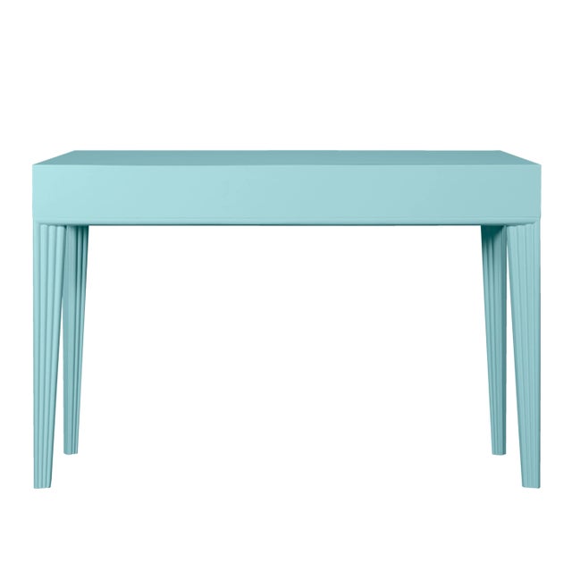 David Francis Sedona Desk, Turquoise For Sale - Image 4 of 7