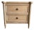 Louis XVI Style White Oak Nightstand 2 Drawers For Sale