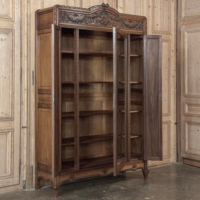 19th Century French Louis XVI Walnut Armoire For Sale - Image 16 of 18