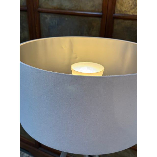 Silver Tripod Design Surveyors Floor Lamp For Sale - Image 8 of 11