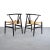 Wood Set of Wishbone Chairs by Hans J. Wegner for Carl Hansen & Søn, 1960s For Sale - Image 7 of 9