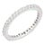 Art Deco 18k White Gold Diamond Modern Eternity Ring for Stacking Size 7 For Sale - Image 3 of 10