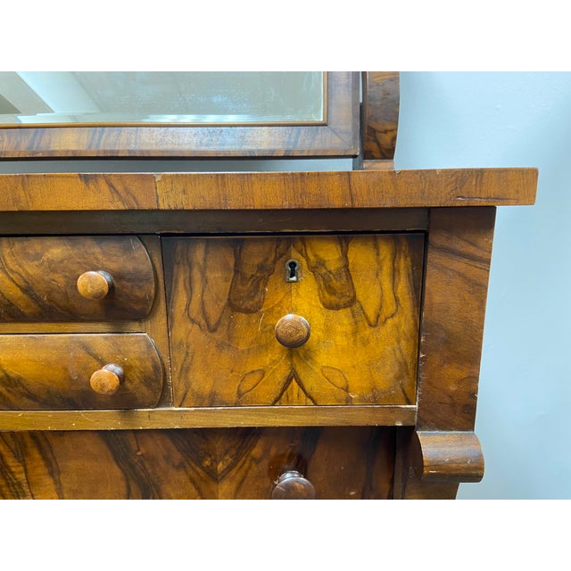 Early 1900s Hersee & Co. Furniture American Empire Period Flame