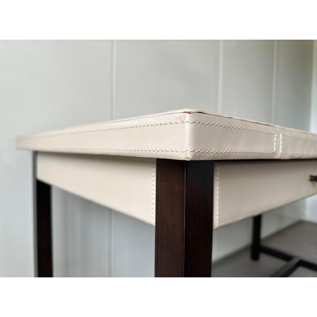 Beige Ernest Desk in Taupe Leather by Romeo Sozzi for Promemoria, 2000s For Sale - Image 8 of 14