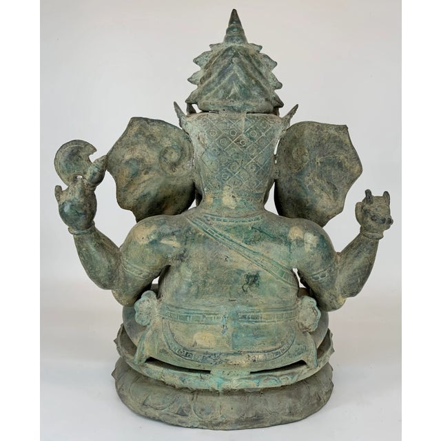 Early 20th Century Antique Indonesian Ganesha Sculpture For Sale - Image 5 of 13