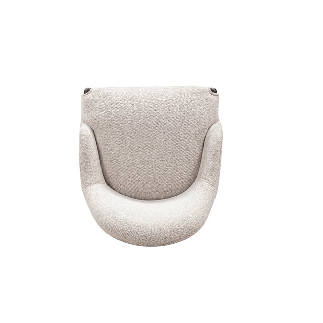 2020s Glendale Stone White Performance Chenille Dining Chair For Sale - Image 5 of 9